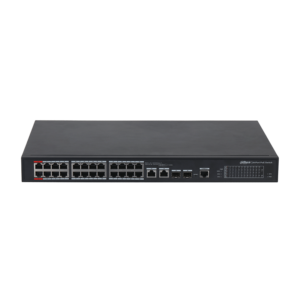 24-port 100 Mbps + 2-port Gigabit Managed PoE Switch